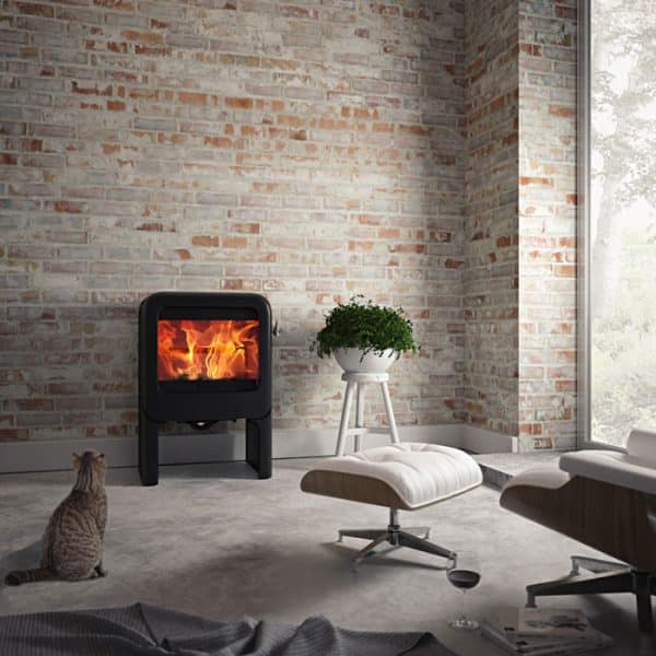 Dovre Rock 350 With Tablet Stand Freestanding Woodburner