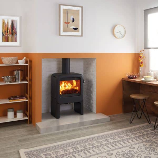 Dovre Rock 350 With Tablet Stand Freestanding Woodburner