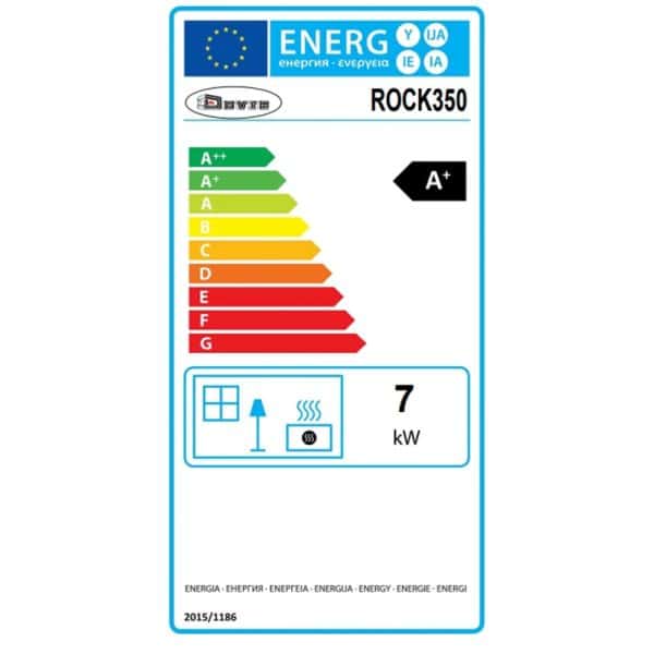 Dovre Rock 350 With Tablet Stand Freestanding Woodburner