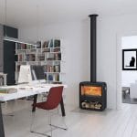 Dovre Rock 500 With Wood Box Freestanding Woodburner