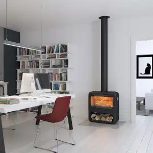 Dovre Rock 500 With Wood Box Freestanding Woodburner