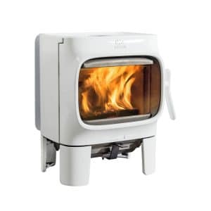 Jotul F105 Woodburner White With Short Legs