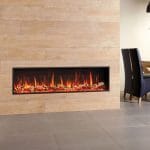 Gazco eStudio 135R Silver Birch Fuel Effect