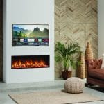 Gazco eStudio 105R Silver Birch Fuel Effect