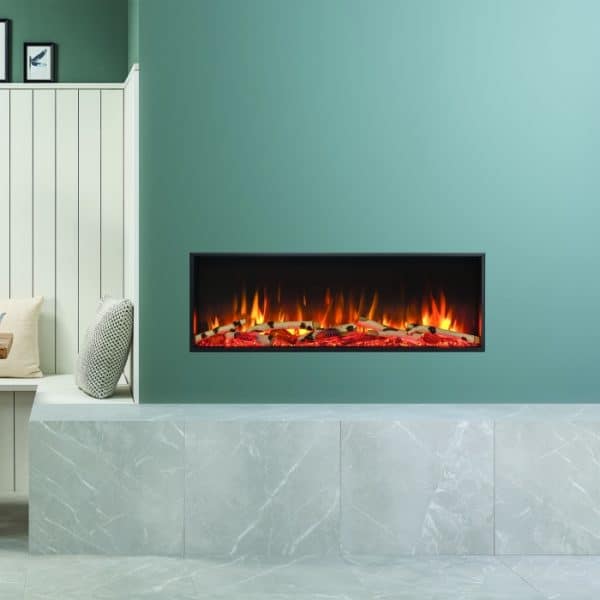 Gazco eStudio 105R Silver Birch Fuel Effect