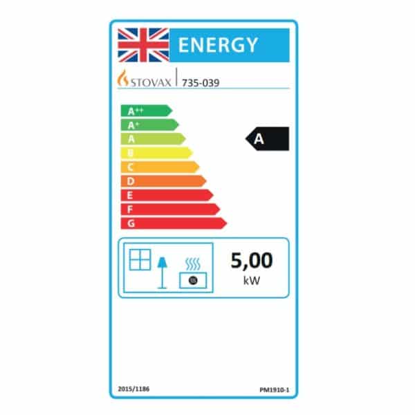 Stovax County 5 Woodburner Energy Label
