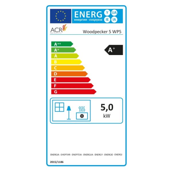 ACR Woodpecker WP5 Multifuel Energy Label