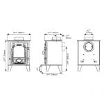 Stovax Stockton 3 Multifuel Dimensions