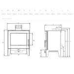 Stovax Futura 5 Dimensions