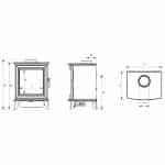 Gazco Chesterfield 5 BalancedConventional Flue GasLPG