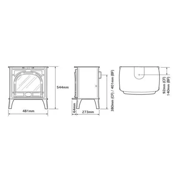 Gazco Stockton 5 BalancedConventional Flue GasLPG