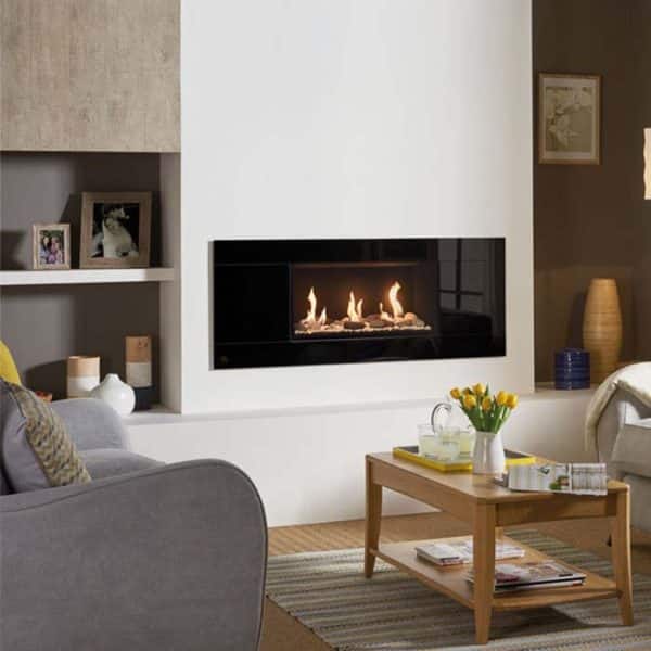 Gazco Studio 1 Glass Fronted Conventional Flue Gas/LPG
