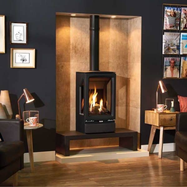 Gazco Vogue Midi T (3 sided) Balanced/Conventional Flue Gas/LPG