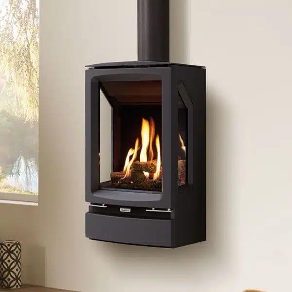 Gazco Vogue Midi T Wall Mounted (3-Sided) Balanced Flue Gas/LPG
