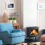 Jotul F100 ECO 2 Wood Burning Stove With Long Legs and Tracery Door