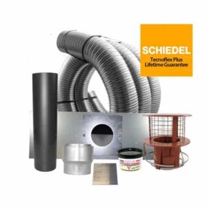 Chimney Liner and installation kit 5inch 316 Grade - Logburners