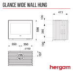 Glance wide wall hung
