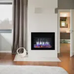 Iconic 530 electric media wall fire