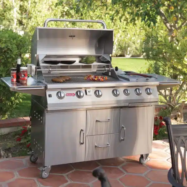 Bull 7 burner 120cm grill cart