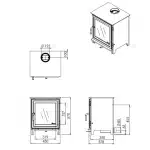 Dik Geurts Soren 5 Woodburning Stove Dimensions