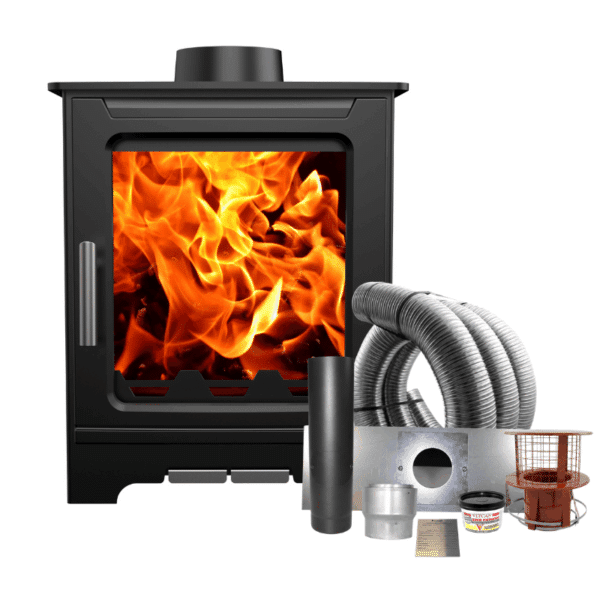 Ecostove Sandringham 4 Wood Burning Stove With Schiedel Fitting Kit
