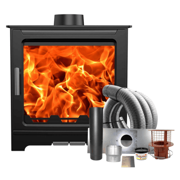 Ecostove Sandringham 5 Multi Fuel Stove With Schiedel Fitting Kit