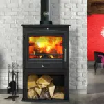 Portway P2 Multifuel Stove With Logstore Freestanding