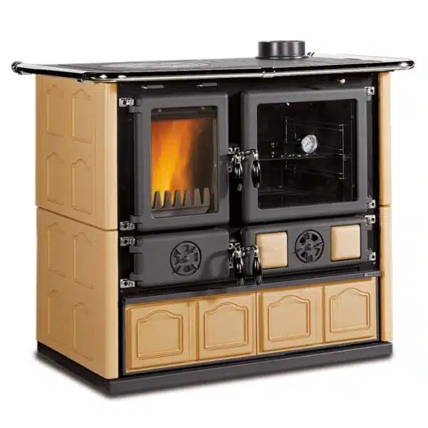 La Nordica Rosa Majollica Wood Burning Cooker