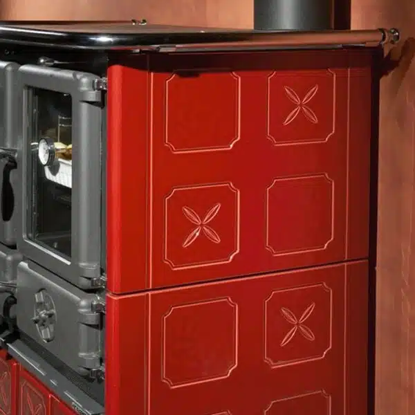 La Nordica Rosetta BII Majolica Wood Burning Cooker
