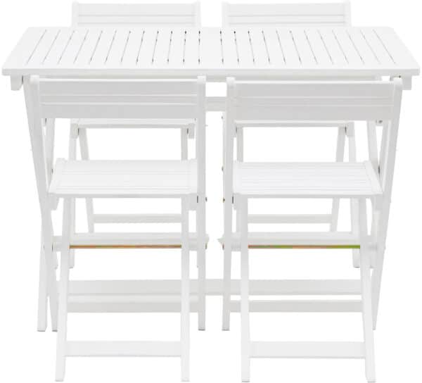 Gallery Lindos White Foldaway Dining Set