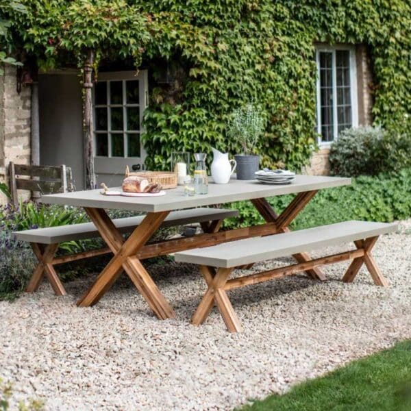 Garden Trading Burford Table And Bench Set
