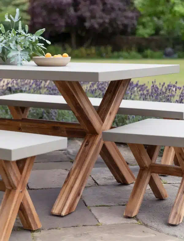 Garden Trading Burford Table And Bench Set - Image 3
