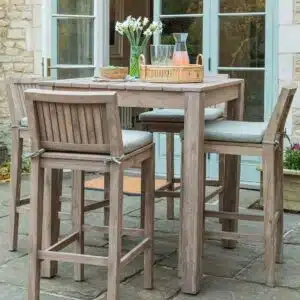 Garden Trading Porthallow Square Bar Table Natural