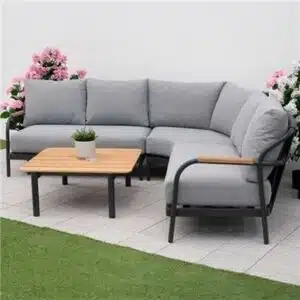 Nova Ashley Corner Sofa Lounging Set with Rectangular table