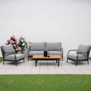 Nova Ashley Lounging Sofa Set With Rectangular Coffee table