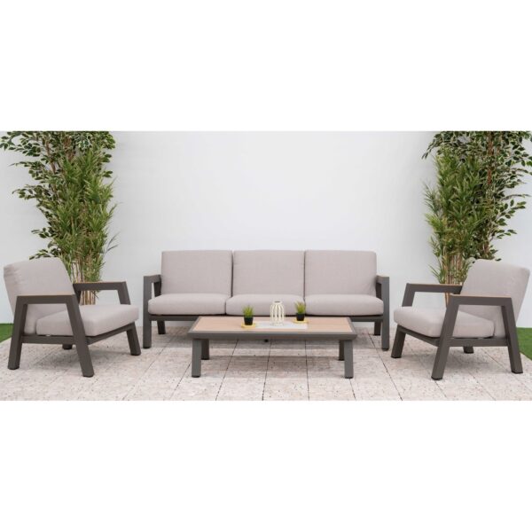 Nova Hunter 3 Seater Sofa Set With Rectangular Coffee Table
