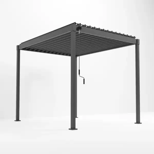 Nova Shadow Metal Pergola 3m x 2.4m Grey Pergola