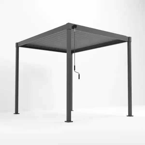 Nova Shadow Metal Pergola 3m x 2.4m Grey Pergola - Image 2