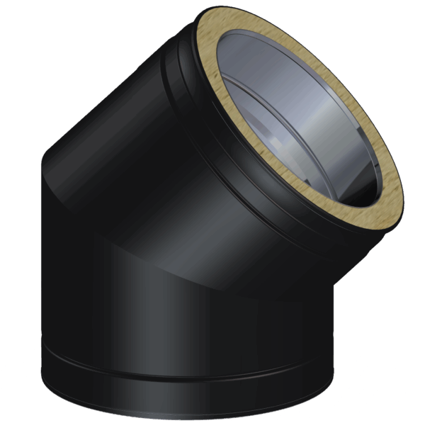 Dinak DW Design Twin Wall Flue 45 Degree Elbow