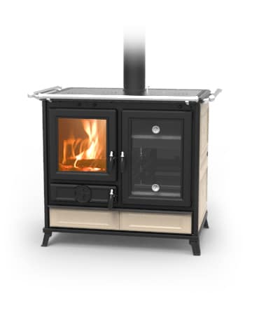 Thermorossi Margherita Evo Wood Burning Cooker Beige