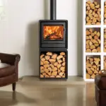 Stovax Riva2 50 Freestanding Wood burner with log store