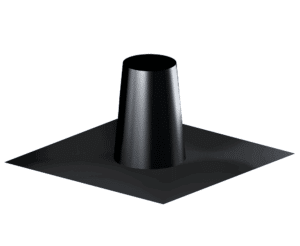 Dinak DW Design 5" (150mm) Flat Flashing Black H300 Inox Base