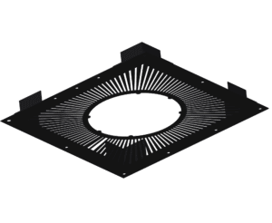 Dinak DW Design 6" (150mm) Ventilated Firestop Plate G80 Black