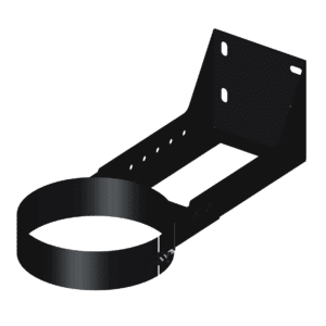 Dinak DW Design 5" (130mm) Black Flat Cuttable Wall Support 100-250mm