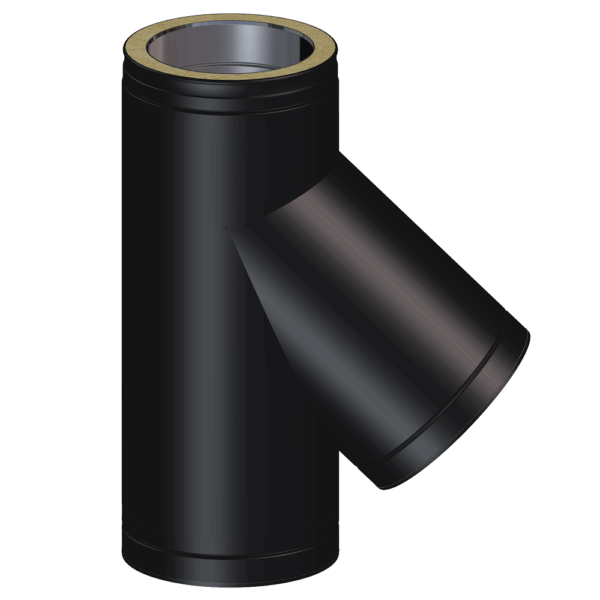 Dinak DW Design 5" (130mm) Stainless Steel 135 Degree Tee