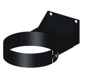 Dinak DW Design 6" (150mm) Black Flat Adjustable Wall Support 70-120mm