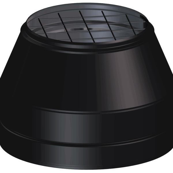 Dinak DW Dinak DW Design 6" (150mm) Black Open Terminal With Mesh5 (130mm) Black Open Terminal With Mesh