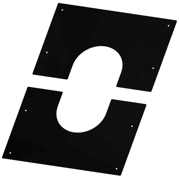 Dinak DW Design 5" (130mm) Squared Wall Finishing Plate 0/30 Degrees