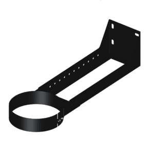 Dinak DW Design 6" (150mm) Black Cuttable Wall Support 250-430mm