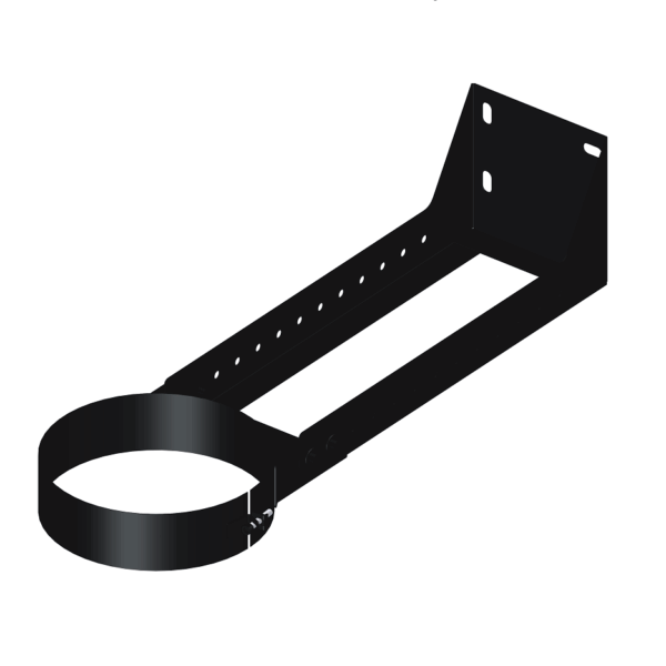 Dinak DW Design 6" (150mm) Black Cuttable Wall Support 250-430mm